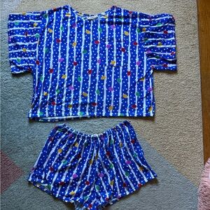 Hanna Andersson Blue Polka Dot Top